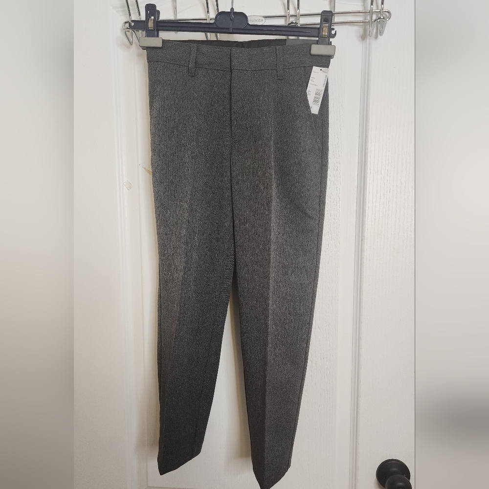 Boys Dockers dark Grey dress Pants size 8 NWT